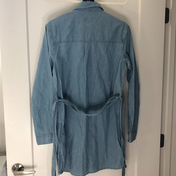 Guess Oversized Chambray Mini Denim Dress - Picture 8 of 8